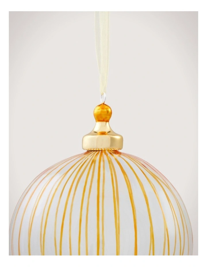 Vertical Stripe Clear Ball in Marigold image 2