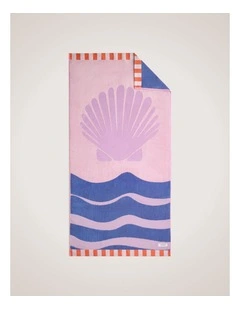 Shelly Kids Beach Towel in Lychee