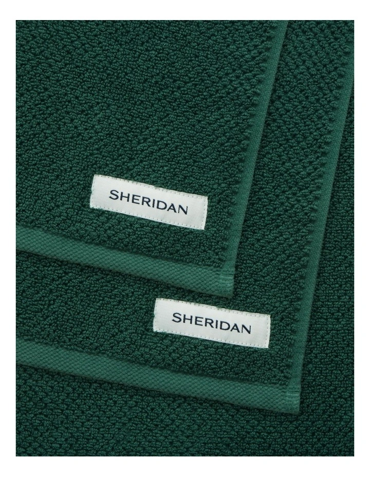 Calloway Towel Collection in Bottle Green image 2