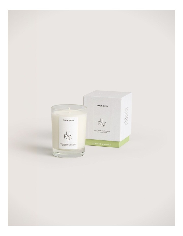 Ruby Votive Candle - Blood Orange, Rhubarb & Vanilla Cream image 1