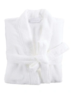 Quick Dry Luxury Bath Robe in White