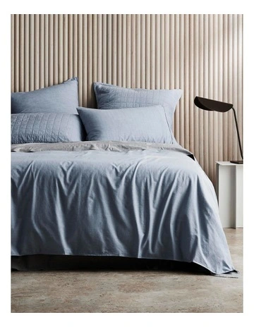 Reilly Quilt Cover Set in Chambray