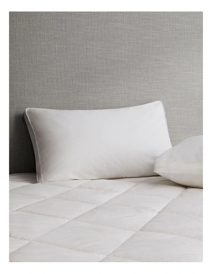 Ultracool Cotton King Pillow Protector in White image 1