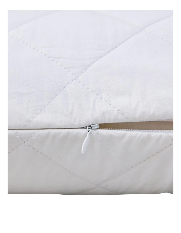 Ultracool Cotton Mattress Protector in White image 3