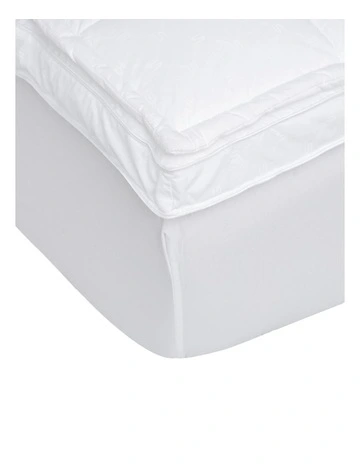 Deluxe Dream Polyester Mattress Topper in White
