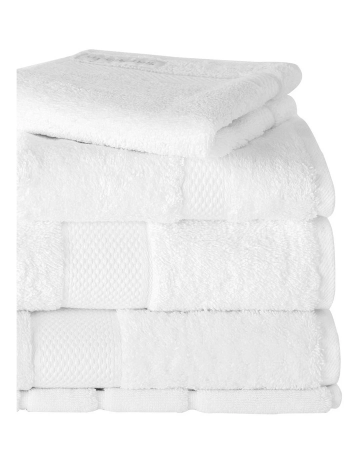 Luxury Egyptian Towel Gift Set in Snow image 2