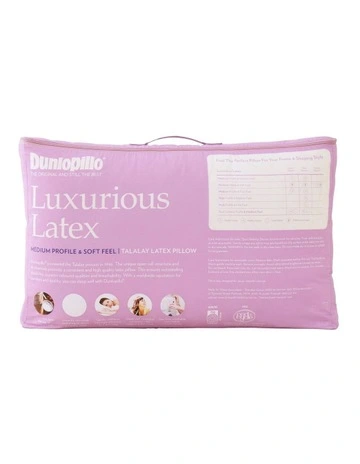 Luxurious Latex Medium Profile & Soft Feel in White