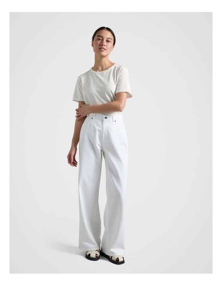5 Pocket Jean in White image 3