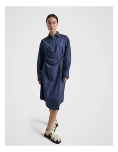 Denim Dress in Blue Denim