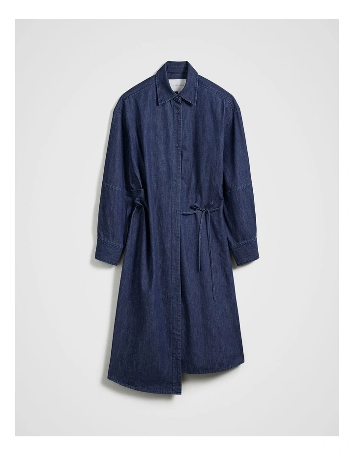 Denim Dress in Blue Denim image 5