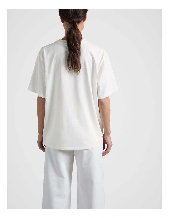 Boxy Tee in White image 2