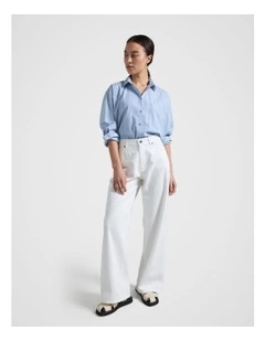 Classic Cotton Shirt in Blue