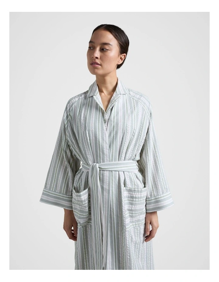 Stripe Robe in Lilac image 4