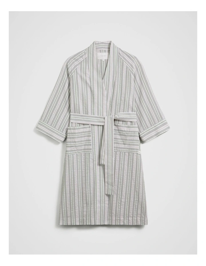 Stripe Robe in Lilac image 5