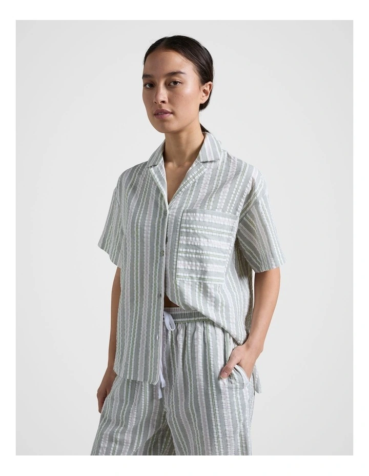 Stripe PJ Set in Lilac image 3