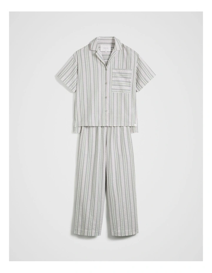 Stripe PJ Set in Lilac image 5