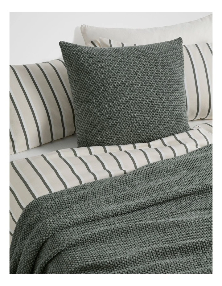 Textured Cushion Cover in Leaf image 2