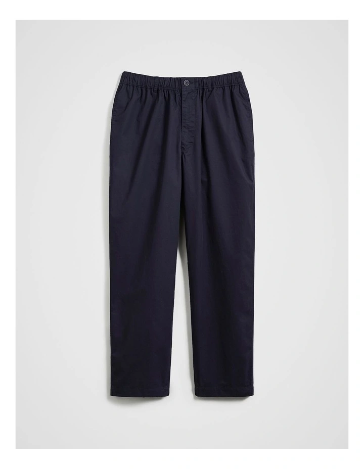 Cotton Poplin Pant in Navy image 5