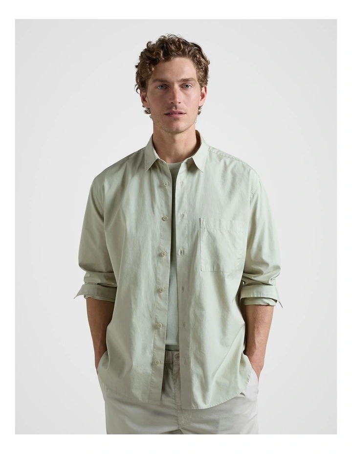 Classic Shirt in Sage image 1