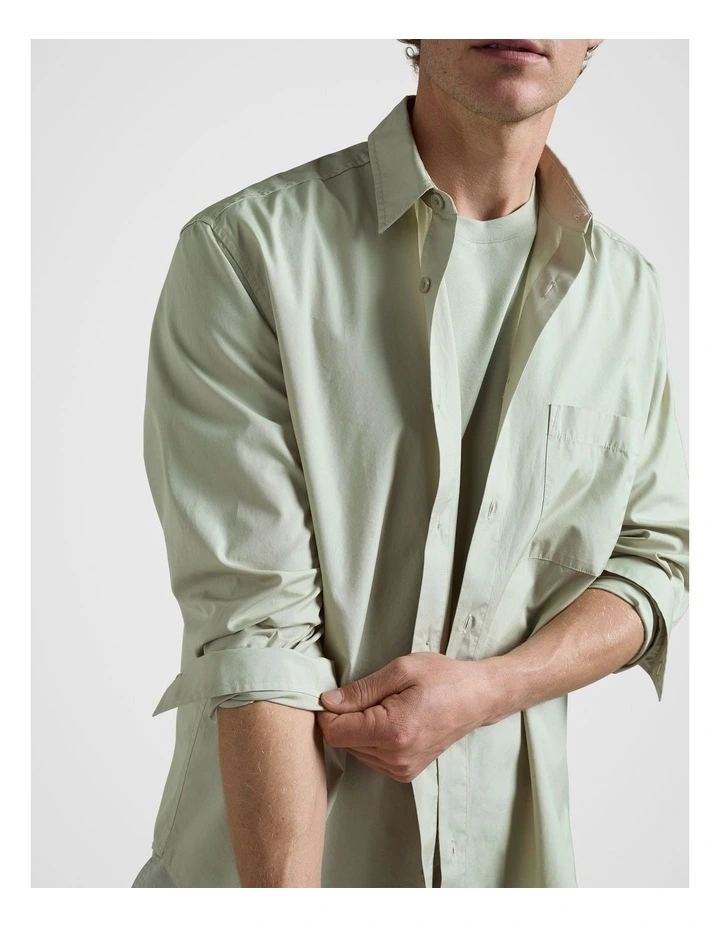 Classic Shirt in Sage image 4