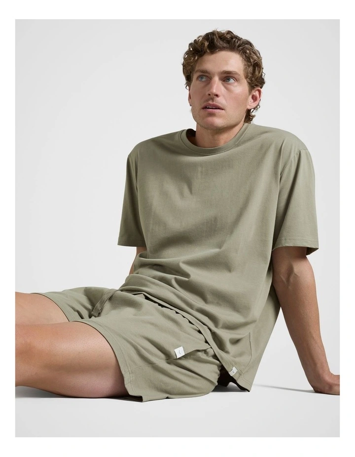 Dream Sleep Short Set in Light Green image 1