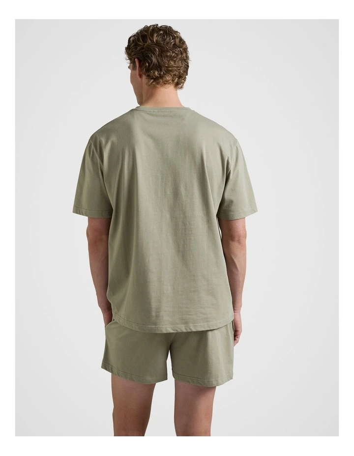 Dream Sleep Short Set in Light Green image 2