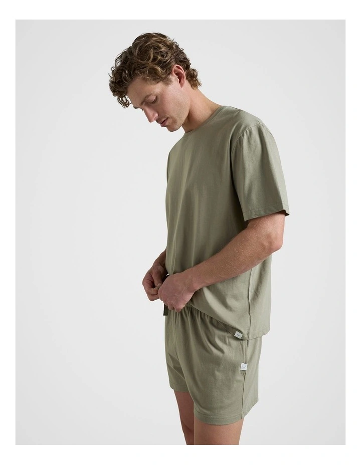 Dream Sleep Short Set in Light Green image 3