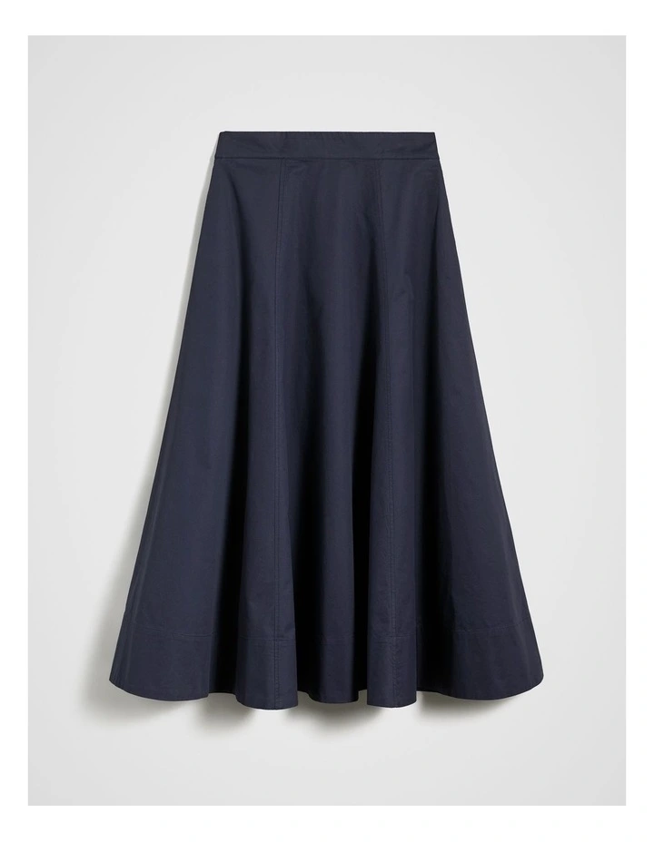 Elastic Back Skirt in Navy image 5