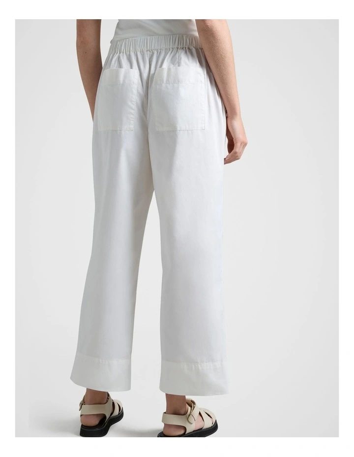 Straight Leg Pant in White image 2