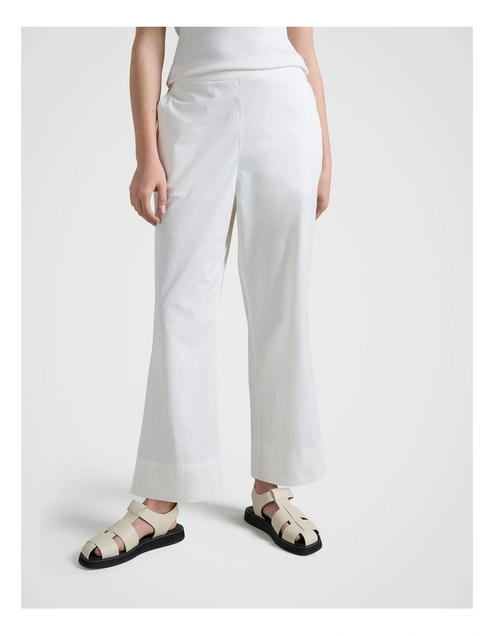 Straight Leg Pant in White image 3