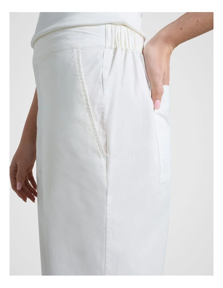 Straight Leg Pant in White image 4