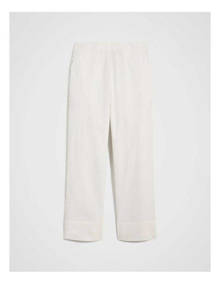 Straight Leg Pant in White image 5