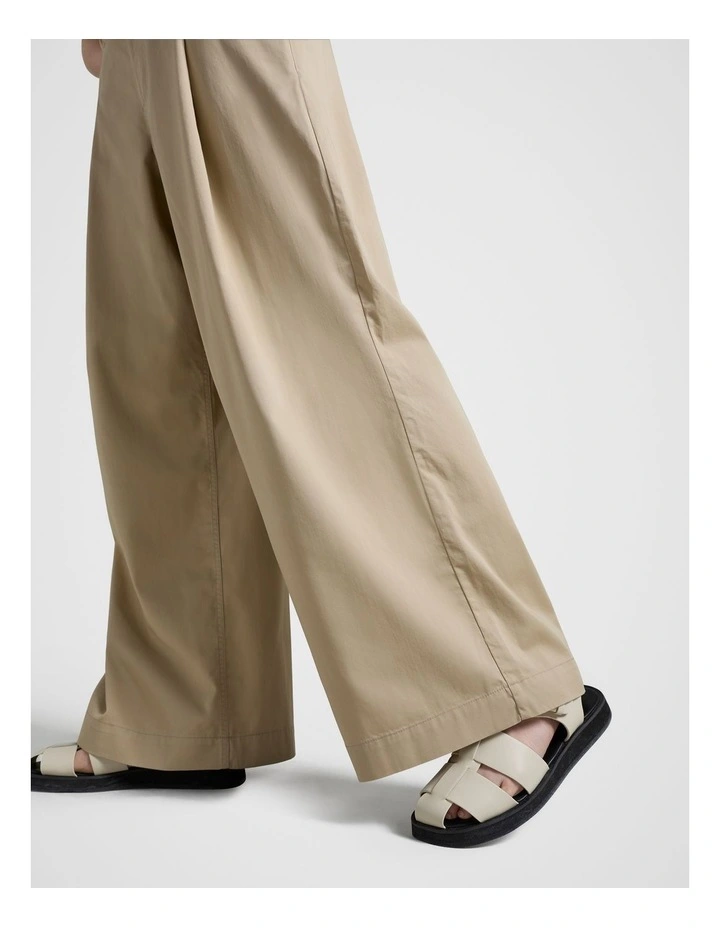 Chino Palazzo Pant in Beige image 4