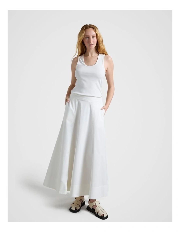 Rib Tank in White image 3