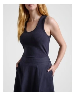 Rib Tank in Navy