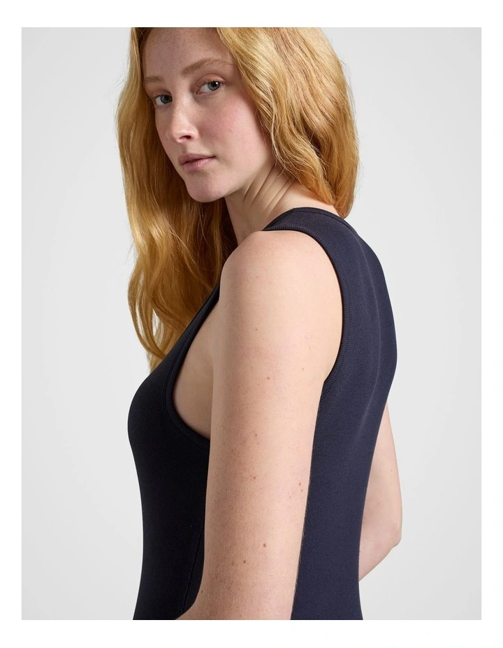 Rib Tank in Navy image 4