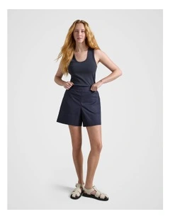Longline Short in Navy