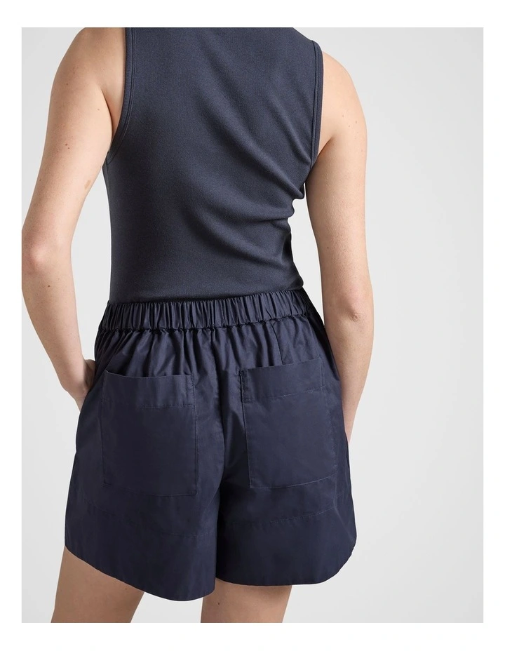 Longline Short in Navy image 2