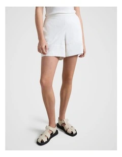 Longline Short in White