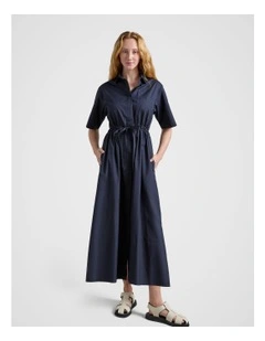 Shirt Dress in Navy
