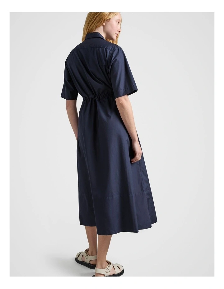 Shirt Dress in Navy image 2