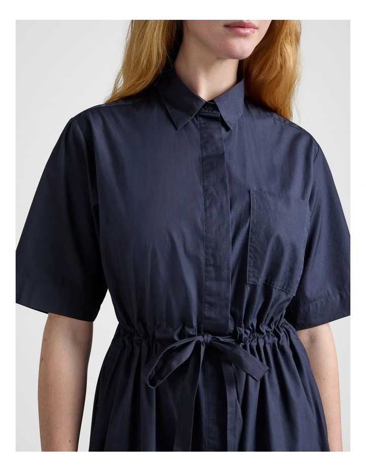 Shirt Dress in Navy image 3