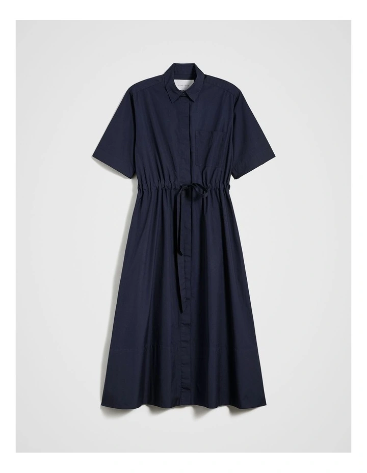 Shirt Dress in Navy image 5