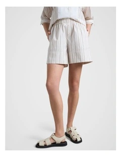 Stripe Short in Natural