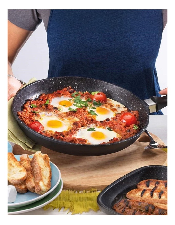 Baccarat STone Non-Stick Frypan 30cm in Grey image 5