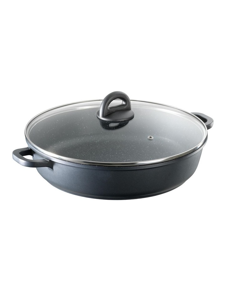 Baccarat STONE Non-Stick Saute Pan With Lid 32cm in Grey image 1