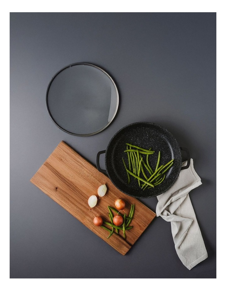 Baccarat STONE Non-Stick Saute Pan With Lid 32cm in Grey image 5