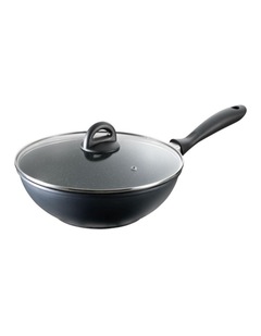 Baccarat STONE Wok With Lid 28cm in Grey