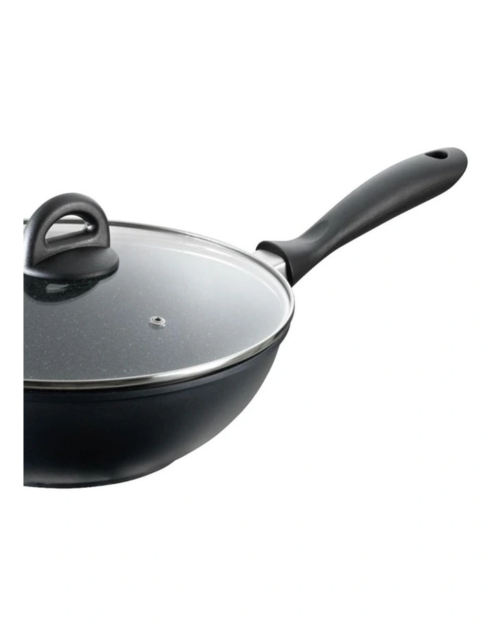 Baccarat STONE Wok With Lid 28cm in Grey image 3