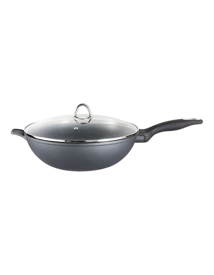 Baccarat Granite Wok With Lid 30cm image 1